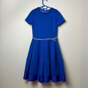 Val Max dress with chain link belt